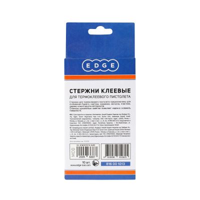 Стержни клеевые EDGE by PATRIOT 11*100мм белые, упаковка 10шт купить в Москве с доставкой по всей России | ProtosMarket.ru