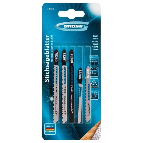 Набор полотен для электролобзика универсальный, 5 шт Gross купить в Москве с доставкой по всей России | ProtosMarket.ru