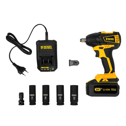 Гайковерт ударный аккумуляторный бесщет CIW-IB-300, Li-ion, 18В, 300Нм Denzel купить в Москве с доставкой по всей России | ProtosMarket.ru