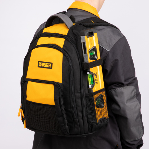 Рюкзак для инструмента, 365х190х430 мм, 3 отделения, 26 карманов Denzel купить в Москве с доставкой по всей России | ProtosMarket.ru