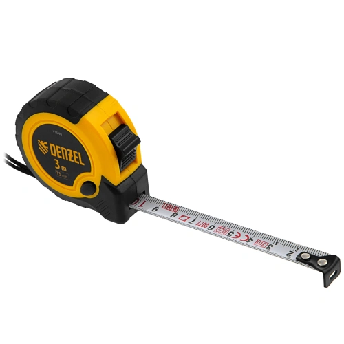 Рулетка 3м х 13мм, двухкомп. корпус, кнопка-пауза Denzel купить в Москве с доставкой по всей России | ProtosMarket.ru