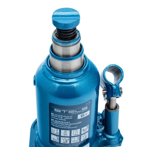 Домкрат гидравлический бутылочный телескопический, 6 т, подъем 180-410 мм Stels купить в Москве с доставкой по всей России | ProtosMarket.ru