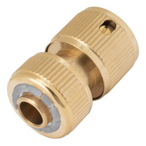 Соединитель латунный, быстросъемный для шланга 1/2, аквастоп Palisad купить в Москве с доставкой по всей России | ProtosMarket.ru
