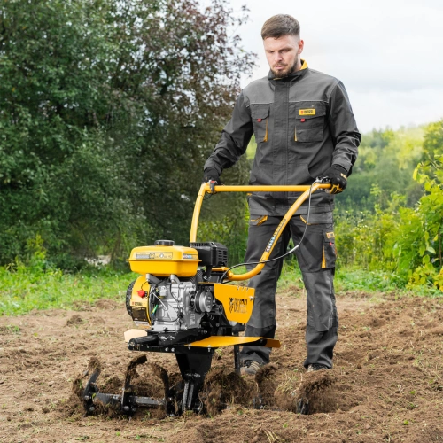 Мотоблок DPT-370S, 7 л.с., ремен.сцеп, фрез 3х4, ШОМ, передачи 3В/1Н Denzel по ценам производителя в Москве с доставкой по всей России