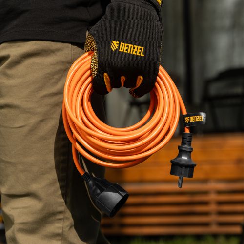 Удлинитель-шнур силовой Garden Series, ПВС, 10м, 1 розетка 3 x 1,5 мм, Denzel купить в Москве с доставкой по всей России | ProtosMarket.ru