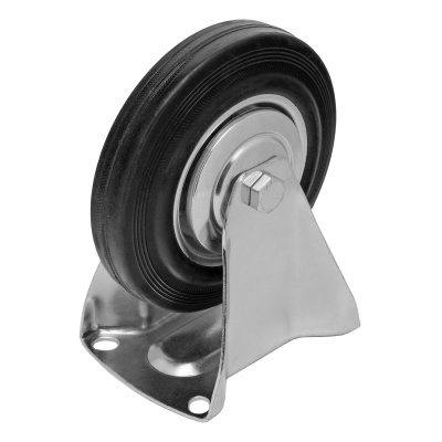 Колесо неповоротное D 160 мм, крепление  платформенное Сибртех купить в Москве с доставкой по всей России | ProtosMarket.ru