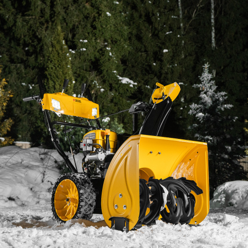 Бензиновая снегоуборочная машина SBM 610S PRO, 212 cc, электростартер, фара, обогрев Denzel купить в Москве с доставкой по всей России | ProtosMarket.ru