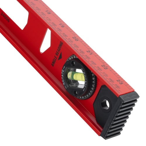 Уровень алюминиевый "Рельс", 600 мм, 3 глазка, усиленный Matrix купить в Москве с доставкой по всей России | ProtosMarket.ru