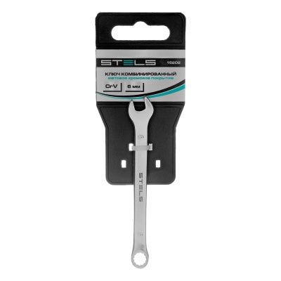 Ключ комбинированный, 6 мм, CrV, матовый хром Stels купить в Москве с доставкой по всей России | ProtosMarket.ru