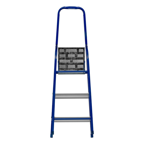 Стремянка, 3 ступени, стальной профиль, алюминиевые ступени Сибртех купить в Москве с доставкой по всей России | ProtosMarket.ru