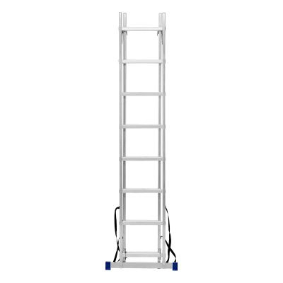 Лестница, 2 х 8 ступеней, алюминиевая, двухсекционная, Сибртех купить в Москве с доставкой по всей России | ProtosMarket.ru