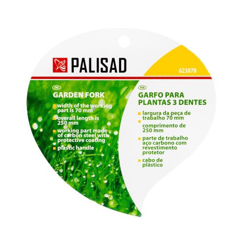 Вилка посадочная 3-зубая, защитное покрытие, пластиковая рукоятка Palisad купить в Москве с доставкой по всей России | ProtosMarket.ru