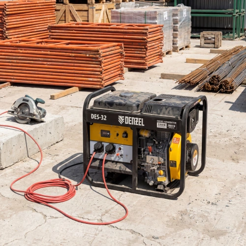 Генератор дизельный DES-32, 3,2 кВт, 230 В, 11 л, ручной стартер Denzel купить в Москве с доставкой по всей России | ProtosMarket.ru