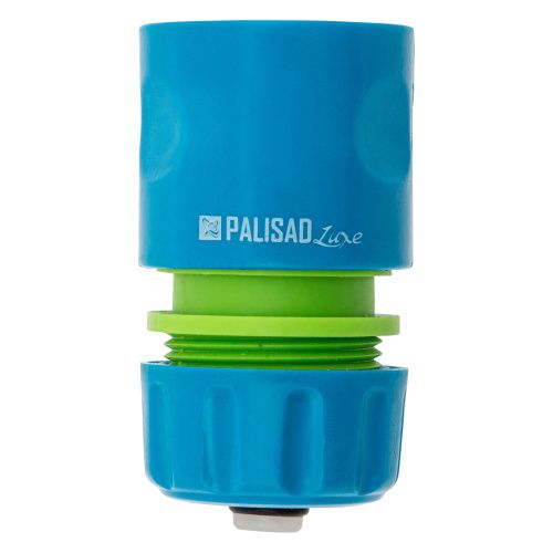 Соединитель пластмассовый, быстросъемный для шланга 1/2, аквастоп, однокомпонентный Palisad Luxe купить в Москве с доставкой по всей России | ProtosMarket.ru