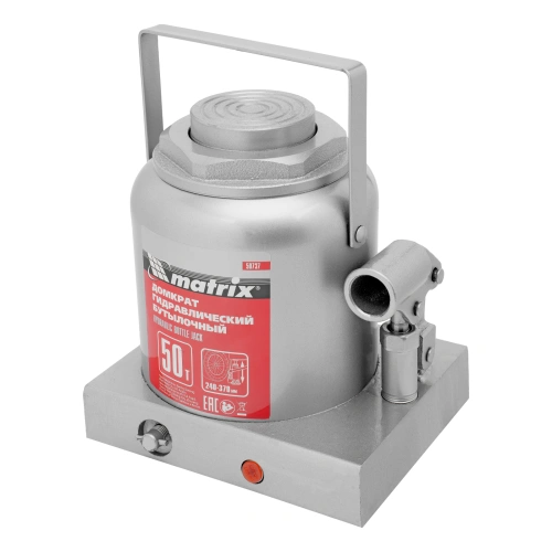 Домкрат гидравлический бутылочный, 50 т, высота подъема 240-370 мм Matrix купить в Москве с доставкой по всей России | ProtosMarket.ru