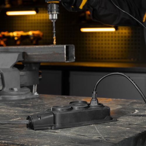 Удлинитель-шнур силовой Top Series, КГТТ, 20м, 3 розетки, 3 x 2,5 мм Denzel купить в Москве с доставкой по всей России | ProtosMarket.ru