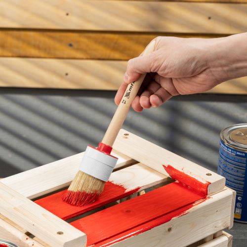 Кисть круглая №12 (45 мм) натуральная щетина, деревянная ручка MTX купить в Москве с доставкой по всей России | ProtosMarket.ru