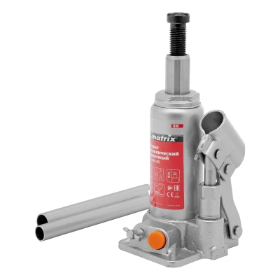 Домкрат гидравлический бутылочный, 2 т, h подъема 158-308 мм Matrix купить в Москве с доставкой по всей России | ProtosMarket.ru