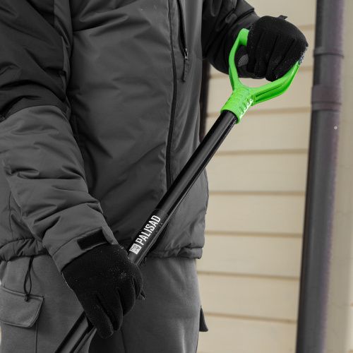 Лопата для уборки снега пластиковая Profi, 550 х 415 х 1405 мм, алюминиевый черенок, Palisad купить в Москве с доставкой по всей России | ProtosMarket.ru