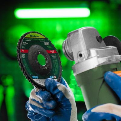 Круг лепестковый торцевой, конический, Р 40,115 х 22.2 мм Сибртех купить в Москве с доставкой по всей России | ProtosMarket.ru