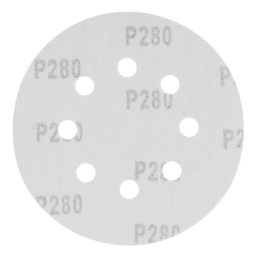 Круг абразивный на ворсовой подложке под "липучку", перфорированный, P 280, 125 мм, 5 шт Matrix купить в Москве с доставкой по всей России | ProtosMarket.ru