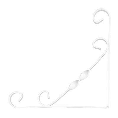 Кронштейн декоративный, 200 х 200 мм, белый Сибртех купить в Москве с доставкой по всей России | ProtosMarket.ru