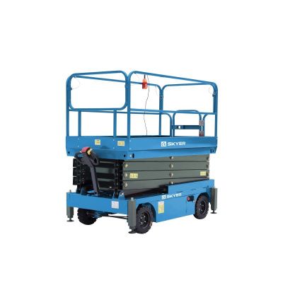 Подъемник самоходный электрический ножничный ведомый SKYER SPF0905 купить в Москве с доставкой по всей России | ProtosMarket.ru
