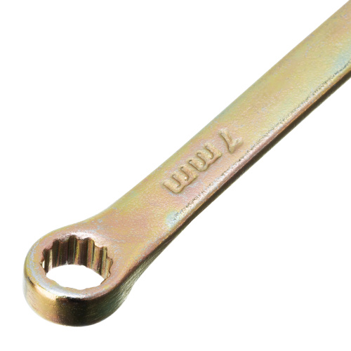 Ключ комбинированный, 7 мм, желтый цинк Сибртех купить в Москве с доставкой по всей России | ProtosMarket.ru