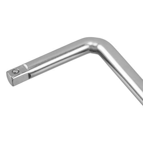 Вороток Г-образный, 375*100 мм, квадрат 1/2", CrV, матовый хром Denzel купить в Москве с доставкой по всей России | ProtosMarket.ru