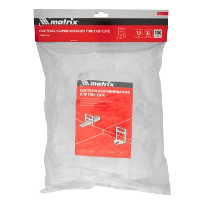 Зажим для системы выравнивания плитки СВП Ворота XL, 100 шт. в пакете Matrix купить в Москве с доставкой по всей России | ProtosMarket.ru