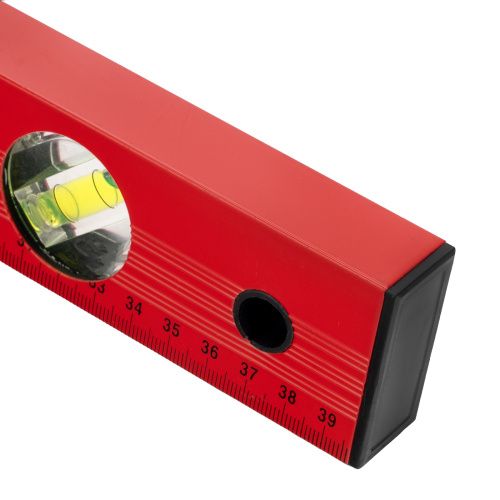 Уровень алюминиевый, 400 мм, 3 глазка, красный, линейка Matrix купить в Москве с доставкой по всей России | ProtosMarket.ru