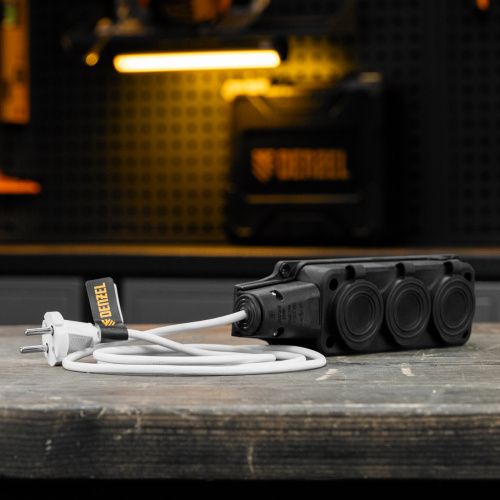 Шнур сетевой Energy Series, ПВС, 1,5 м, 2 x 1 мм, с неразборной вилкой, белый, Denzel купить в Москве с доставкой по всей России | ProtosMarket.ru