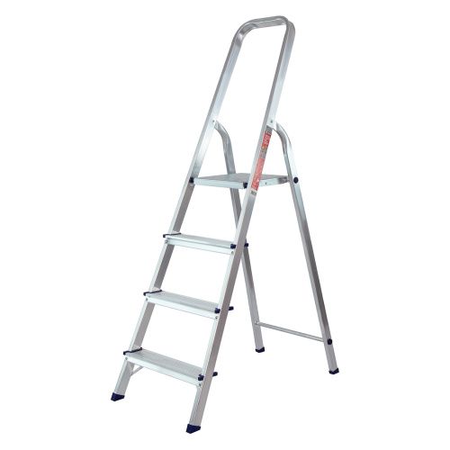 Стремянка усиленная, 4 ступени, алюминиевая, MTX купить в Москве с доставкой по всей России | ProtosMarket.ru