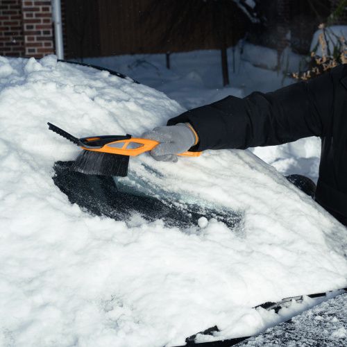 Щетка-сметка для снега со скребком, 530 мм Sparta купить в Москве с доставкой по всей России | ProtosMarket.ru