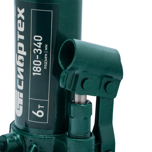 Домкрат гидравлический бутылочный, 6 т, 180-340 мм Сибртех купить в Москве с доставкой по всей России | ProtosMarket.ru