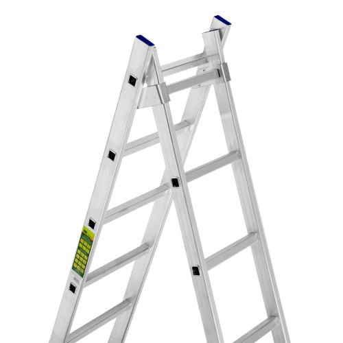 Лестница, 2 х 12 ступеней, алюминиевая, двухсекционная, Сибртех купить в Москве с доставкой по всей России | ProtosMarket.ru