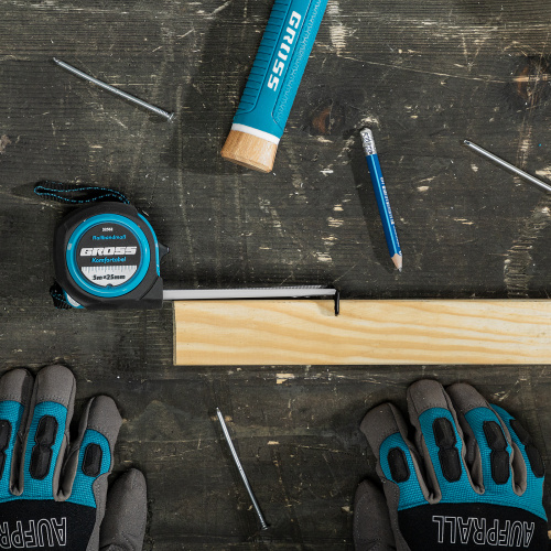 Рулетка Komfortabel 5 м х 25 мм,обрезиненный корпус Gross купить в Москве с доставкой по всей России | ProtosMarket.ru