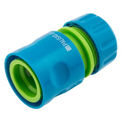 Соединитель пластмассовый, быстросъемный для шланга 1/2, аквастоп, однокомпонентный Palisad Luxe купить в Москве с доставкой по всей России | ProtosMarket.ru