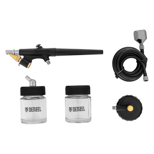 Аэрограф с нижним бачком AB2, 0,8 мм, 22 мл, 11 л/мин Denzel купить в Москве с доставкой по всей России | ProtosMarket.ru