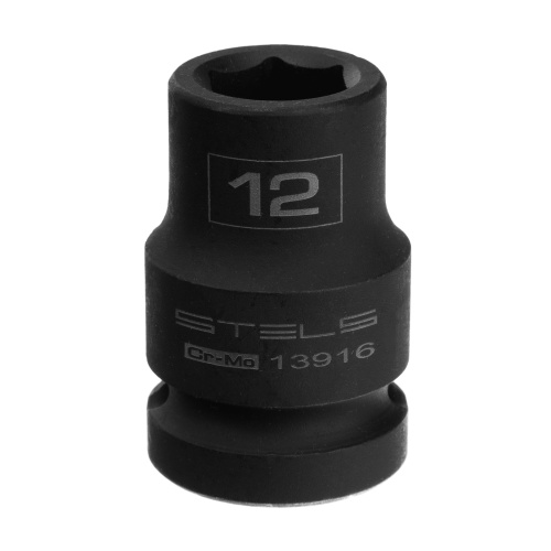 Головка ударная шестигранная, 12 мм, 1/2, CrMo Stels купить в Москве с доставкой по всей России | ProtosMarket.ru