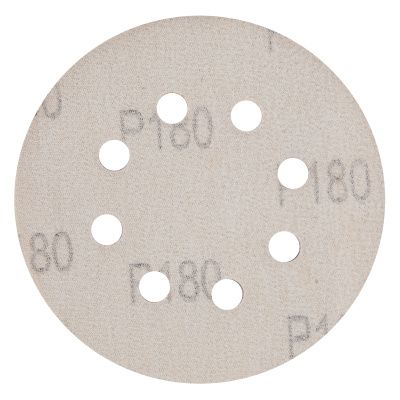 Круг абразивный на ворсовой подложке под "липучку", перфорированный, P 180, 125 мм, 5 шт Matrix купить в Москве с доставкой по всей России | ProtosMarket.ru
