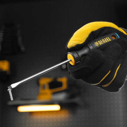 Отвертка, SL4х100 мм, S2, 3к рукоятка Denzel купить в Москве с доставкой по всей России | ProtosMarket.ru