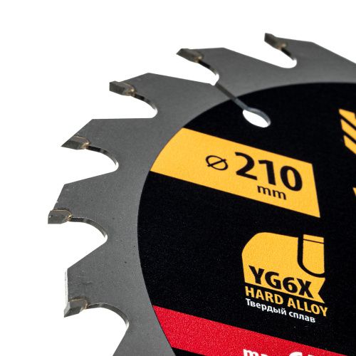 Пильный диск по дереву ф210 х 30 мм, 24 зубьев Denzel купить в Москве с доставкой по всей России | ProtosMarket.ru