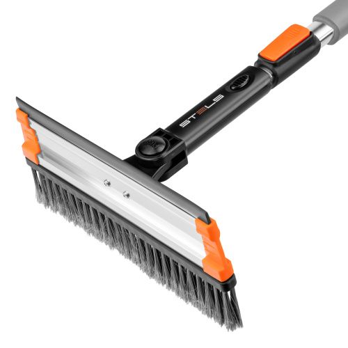 Щетка-сметка для снега со скребком и водосгоном, телескопическая, поворотная голова Stels купить в Москве с доставкой по всей России | ProtosMarket.ru