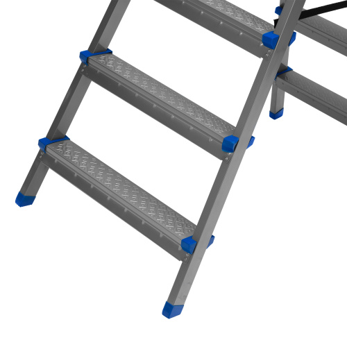 Стремянка двухсторонняя 6 ступеней, сталь профиль, стальные ступени, Сибртех купить в Москве с доставкой по всей России | ProtosMarket.ru