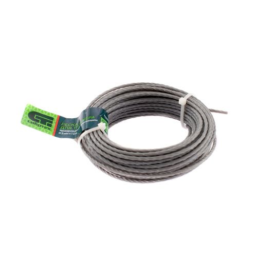 Леска для триммера квадратная витая, армированная алюминием, 3.0 мм х 10 м, Сибртех купить в Москве с доставкой по всей России | ProtosMarket.ru