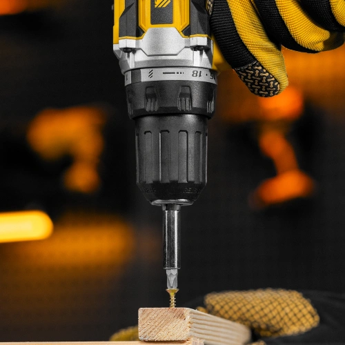 Дрель-шуруповерт аккумуляторная, бесщет. BLDL-18-0 Li-Ion, 18 В Denzel купить в Москве с доставкой по всей России | ProtosMarket.ru