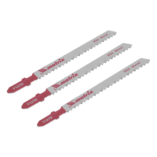 Полотна для электролобзика по металлу, 3 шт, T127D, 75 х 3 мм, HSS Matrix Professional купить в Москве с доставкой по всей России | ProtosMarket.ru