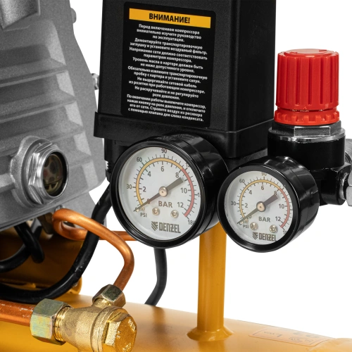 Компрессор воздушный, прямой привод DC1500/50, 1.5 кВт, 50 литров, 220 л/мин Denzel по ценам производителя в Москве с доставкой по всей России