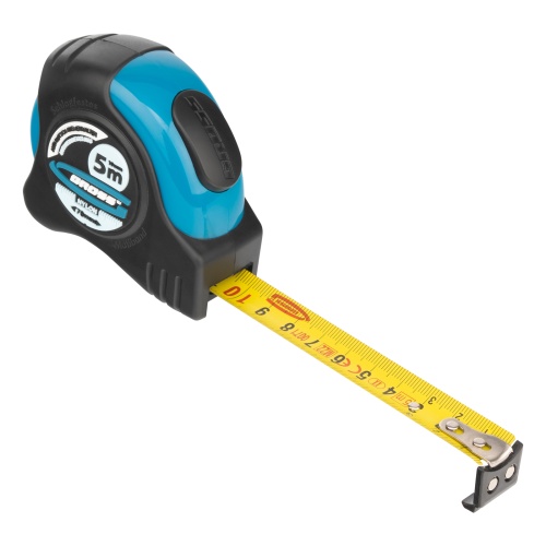 Рулетка "Schlagfest",5 м x 19 мм,магнитный обрезиненный зацеп,двусторонняя шкала,Нейлоновое покрытие,автоматическая фиксация Gross купить в Москве с доставкой по всей России | ProtosMarket.ru